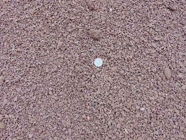 Brown decomposed granite suitable for a driveway surface