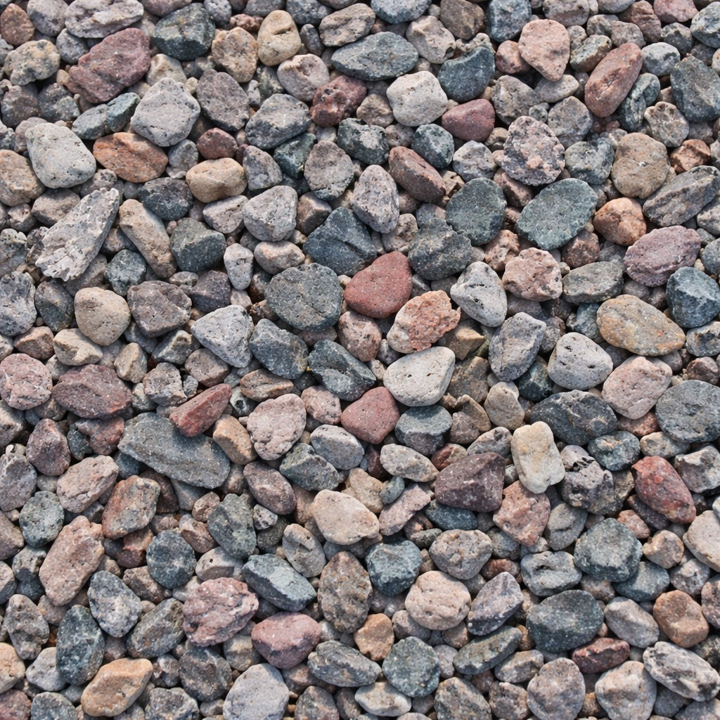 Crushed rock and gravel