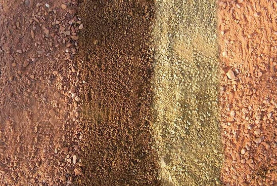 Decomposed granite in many colors