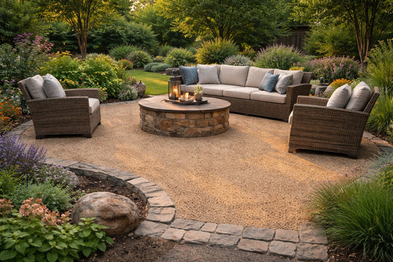 Decomposed granite patio