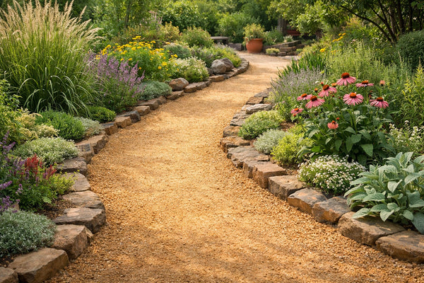 Decomposed granite garden pathway