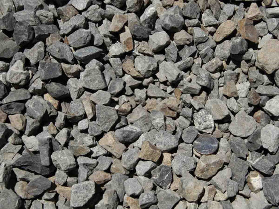 Crushed rock used for drainage