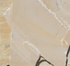 Arizona Buff Flagstone Standup 1" grade, large select flagstone slabs stood on edge and strapped for delivery