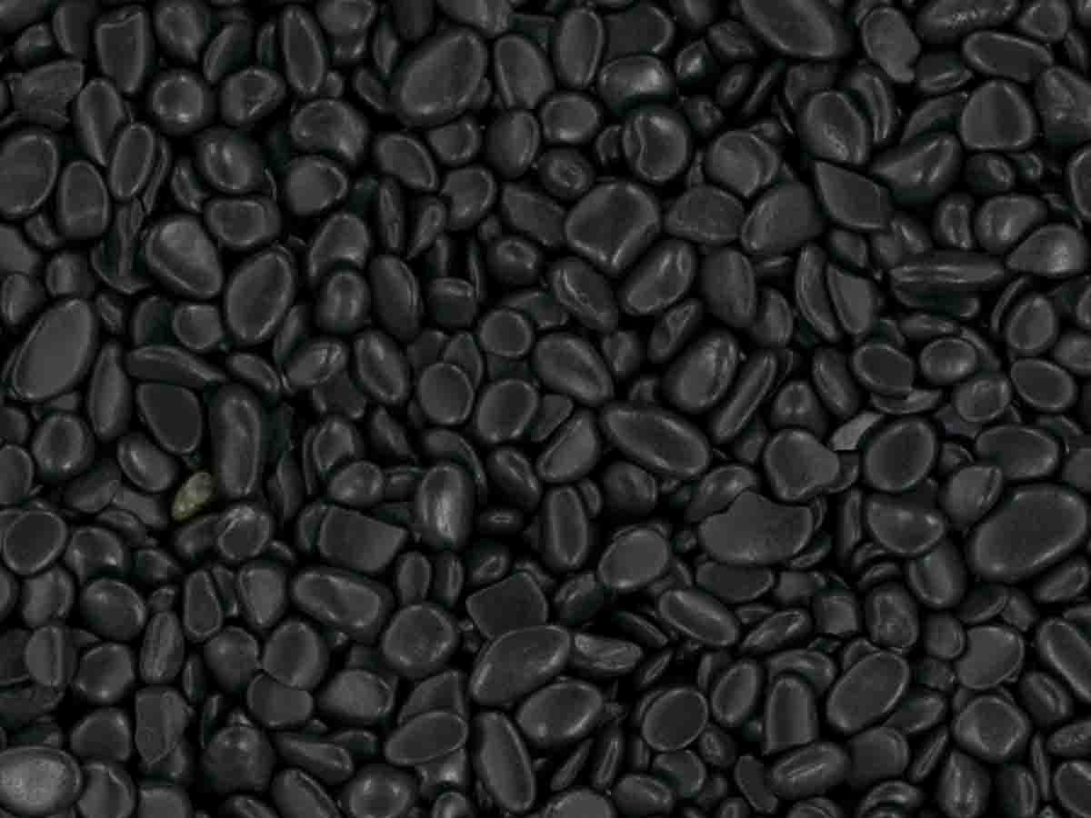Black Polished Pebbles
