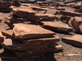 Sedona Red Moss Rock boulders