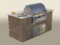 Stone Wall BBQ Island Standard BBQ Island