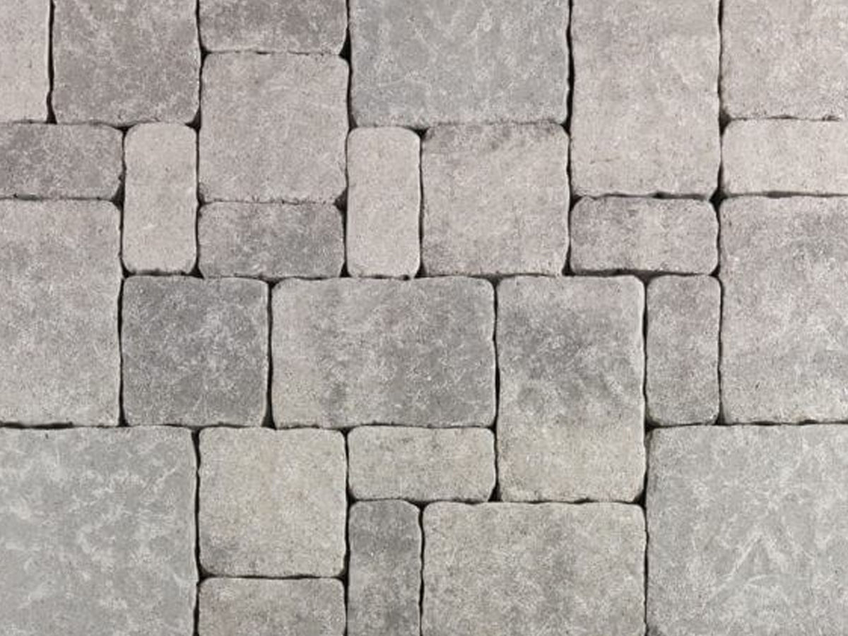 Estate Cobble Pavers Charcoal-Gray
