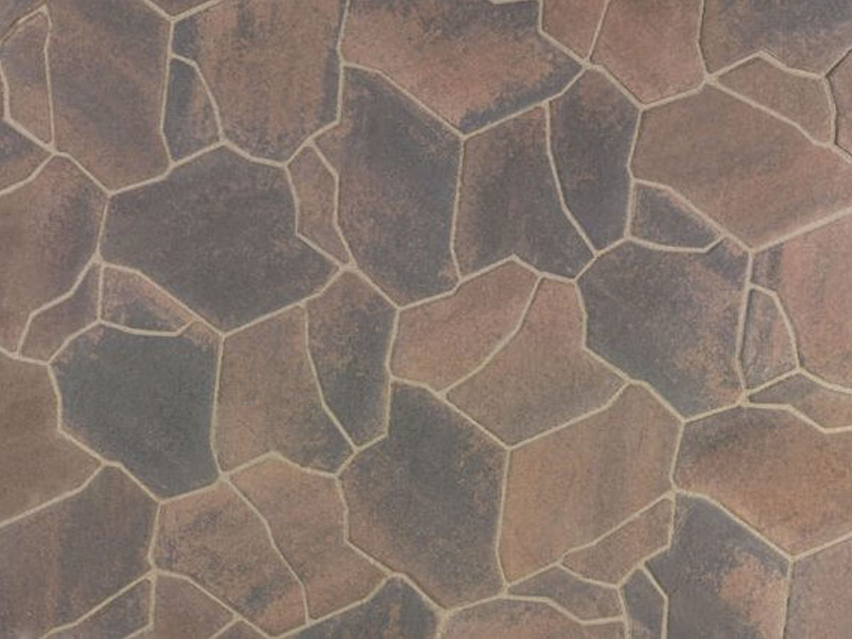 Slaton Random Pavers Cream & Brown