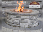 Rustic Wall Stone Fire Features Stone Wall Fire Ring