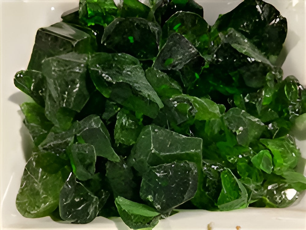 Green Tempered Fire Glass