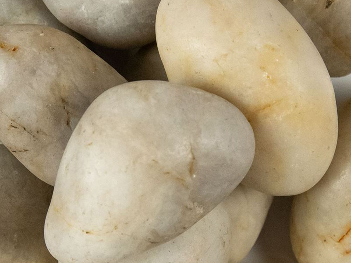 Himalaya White Polished Pebbles