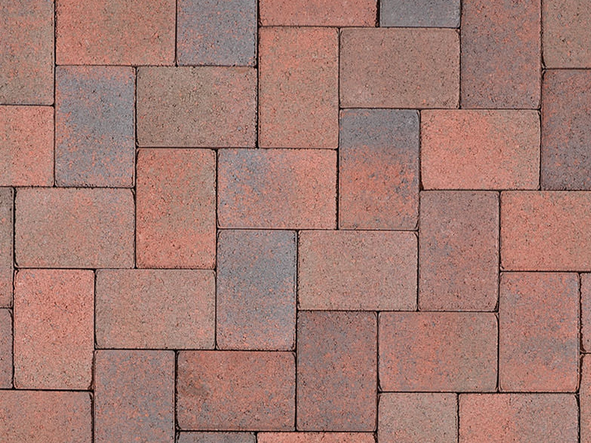 Appian Cobble Pavers Red-Brown-Charcoal