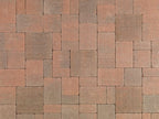 Castle Cobble Pavers Cream-Brown-Terracotta