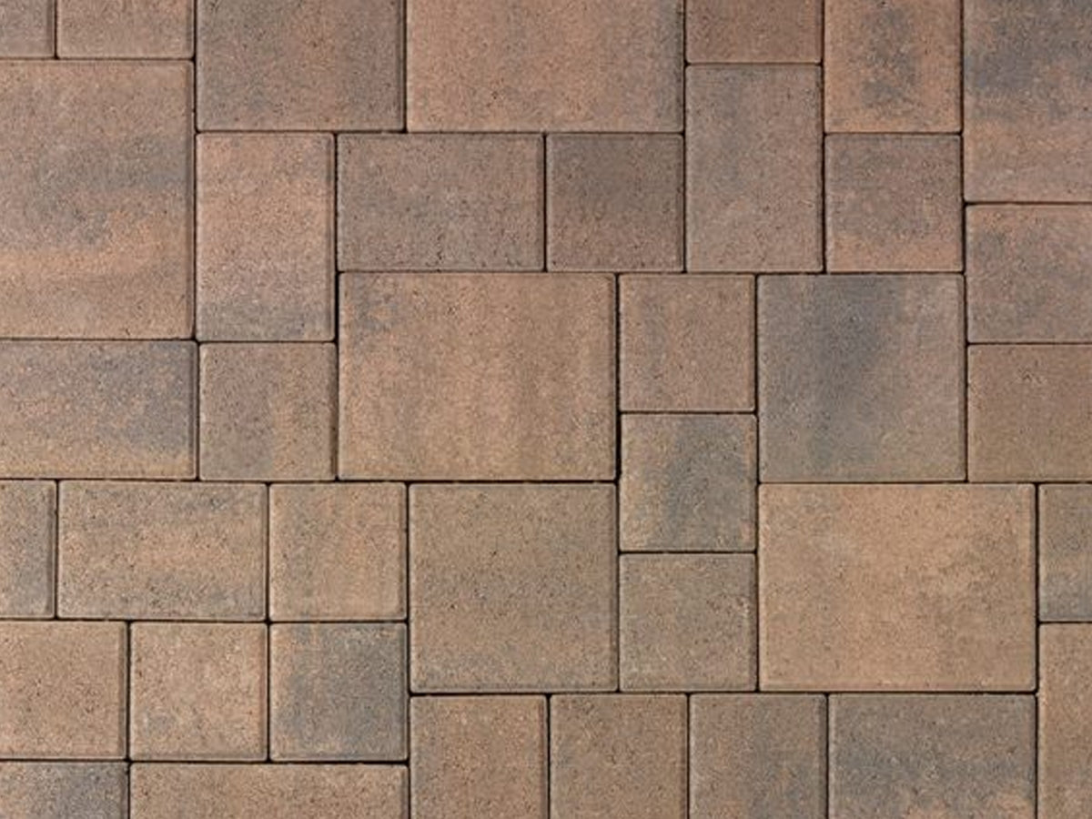 Courtyard Pavers Cream-Brown-Charcoal