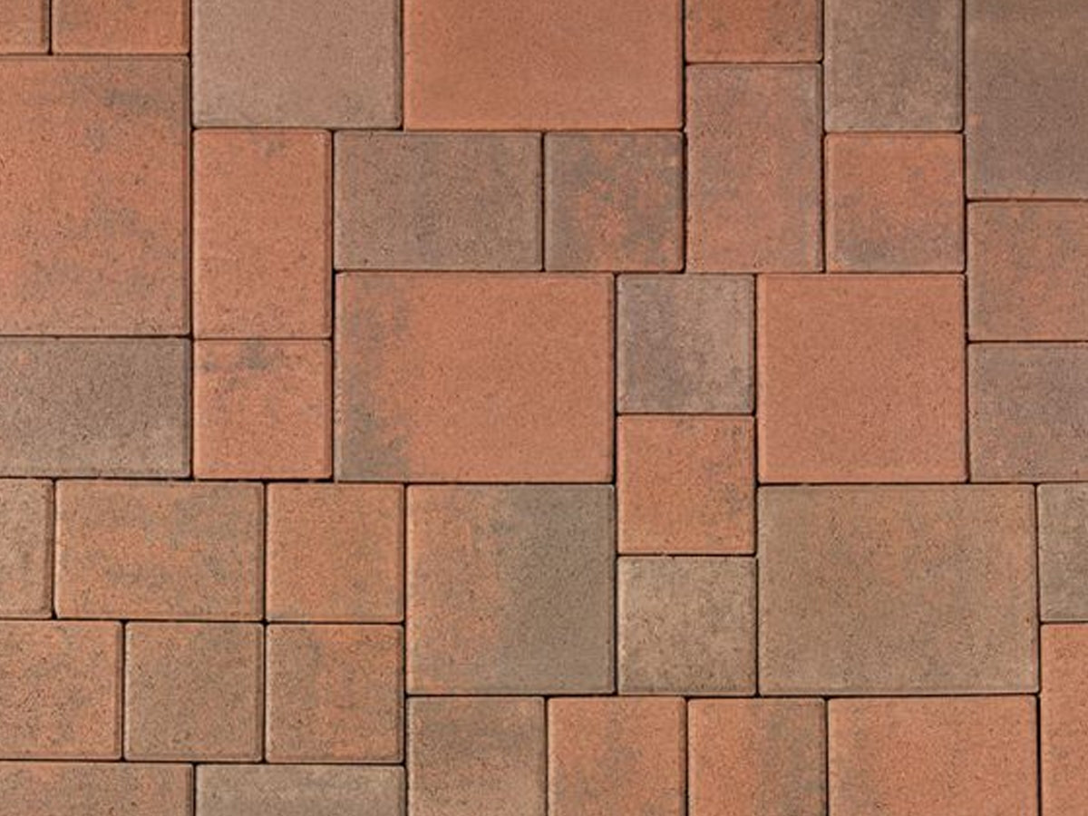 Courtyard Pavers Cream-Brown-Terracotta