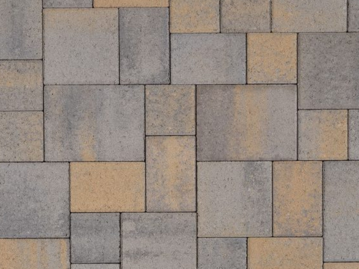 Courtyard Pavers Dark Gray-Copper-Charcoal