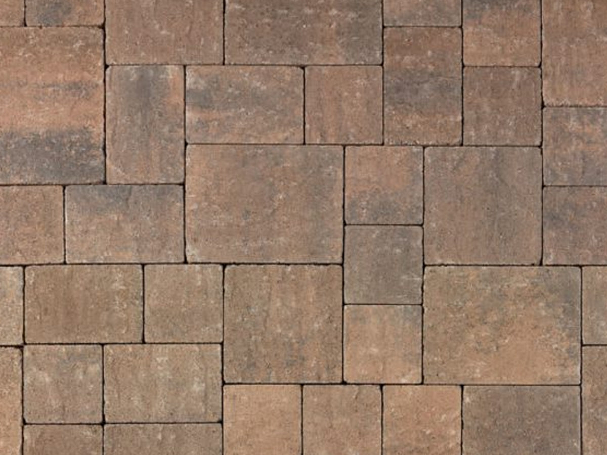 Slate Stone Pavers Blended Color - Cream-Brown-Charcoal