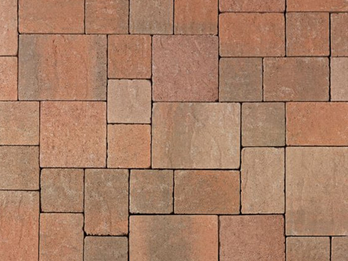 Slate Stone Pavers Blended Color - Cream-Brown-Terracotta