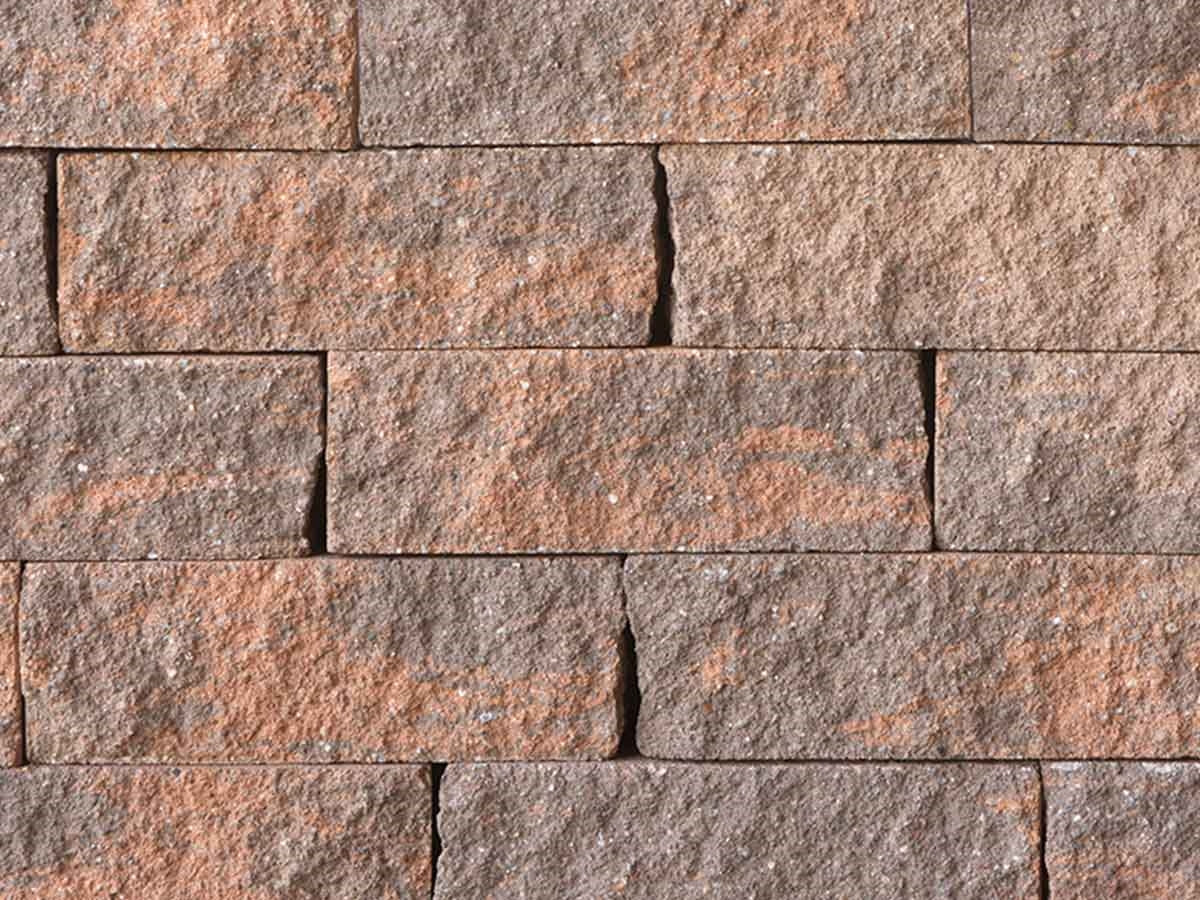 Wall Block Wall Block - Cream-Terracotta-Brown