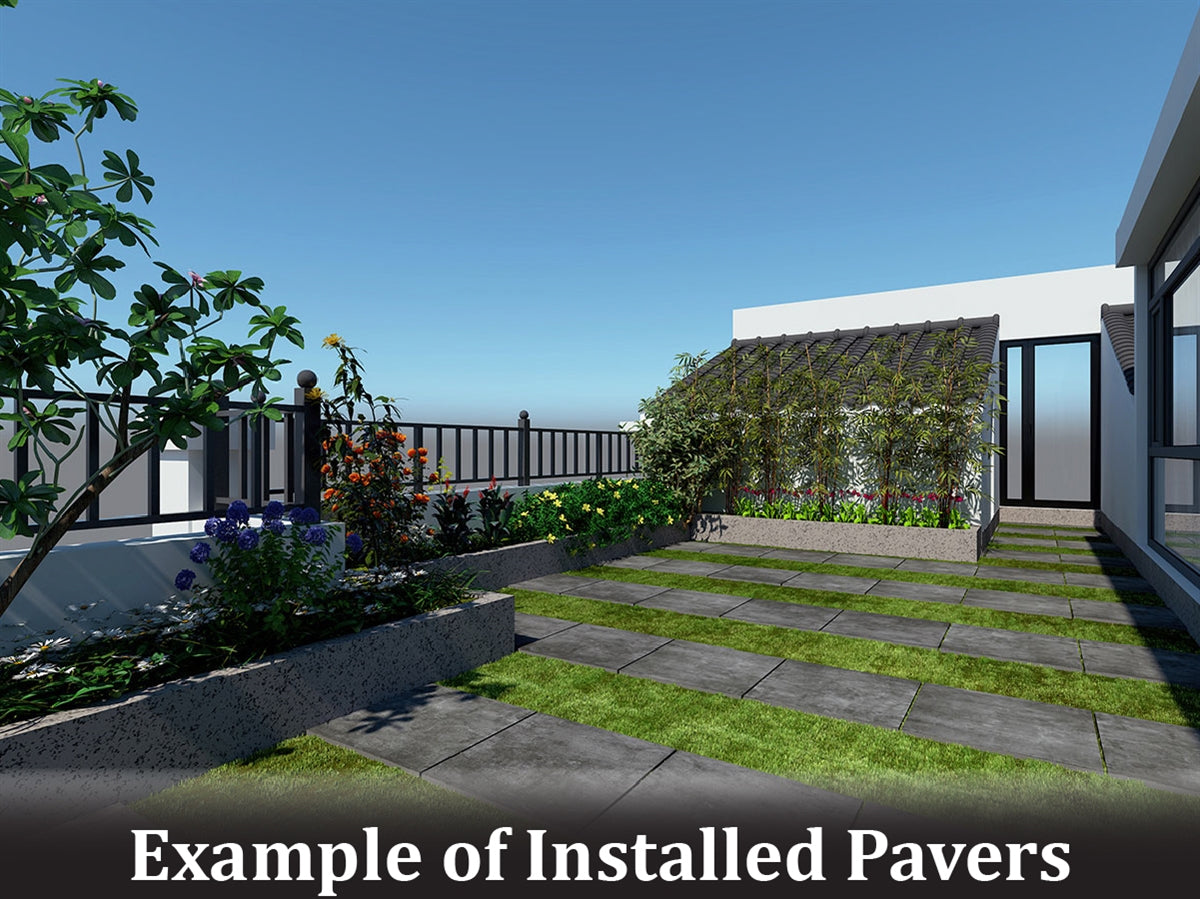 Beton Anthracite Pavers