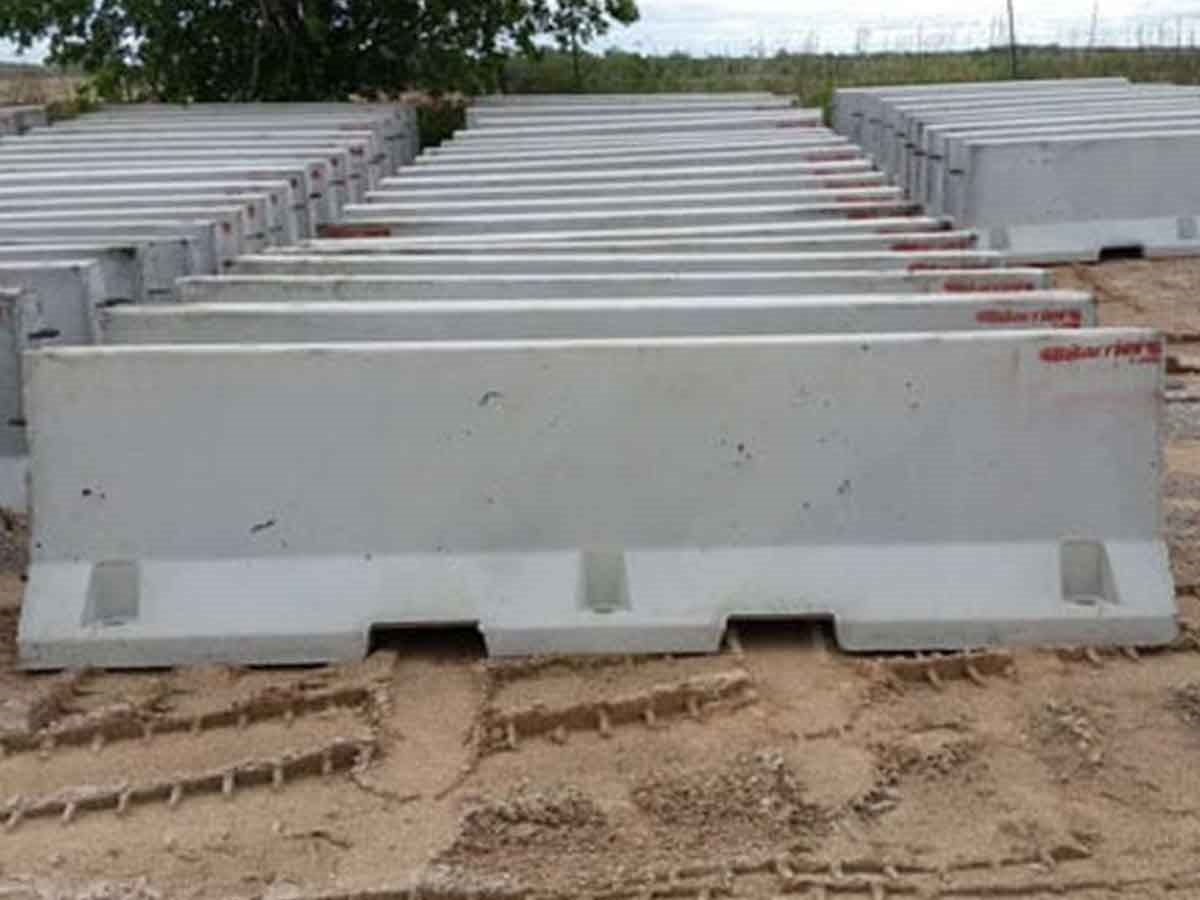K-Rail concrete barrier