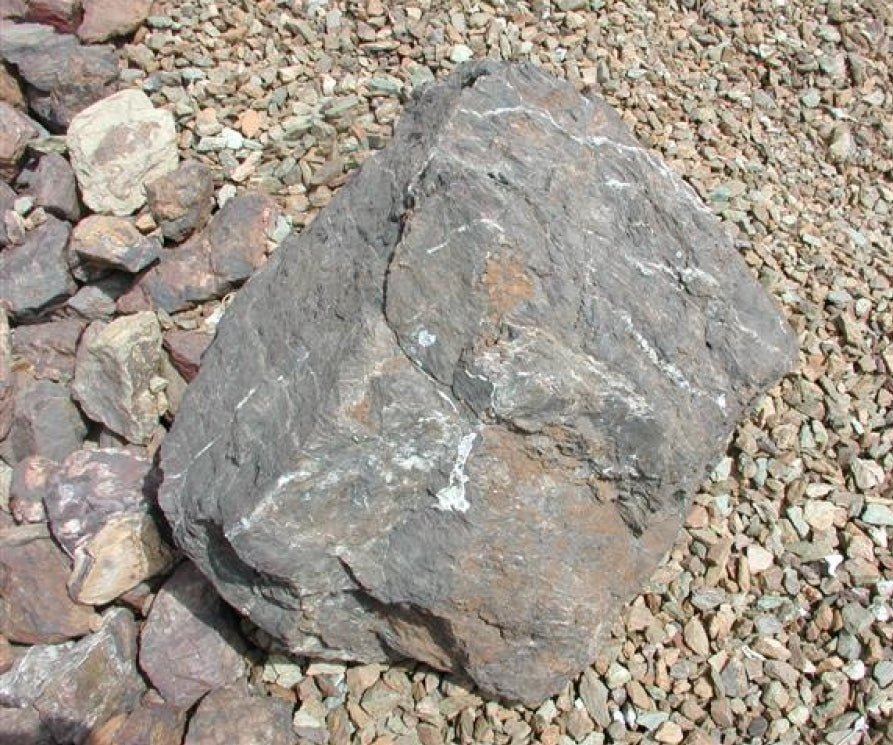 Black Cherry Granite boulders