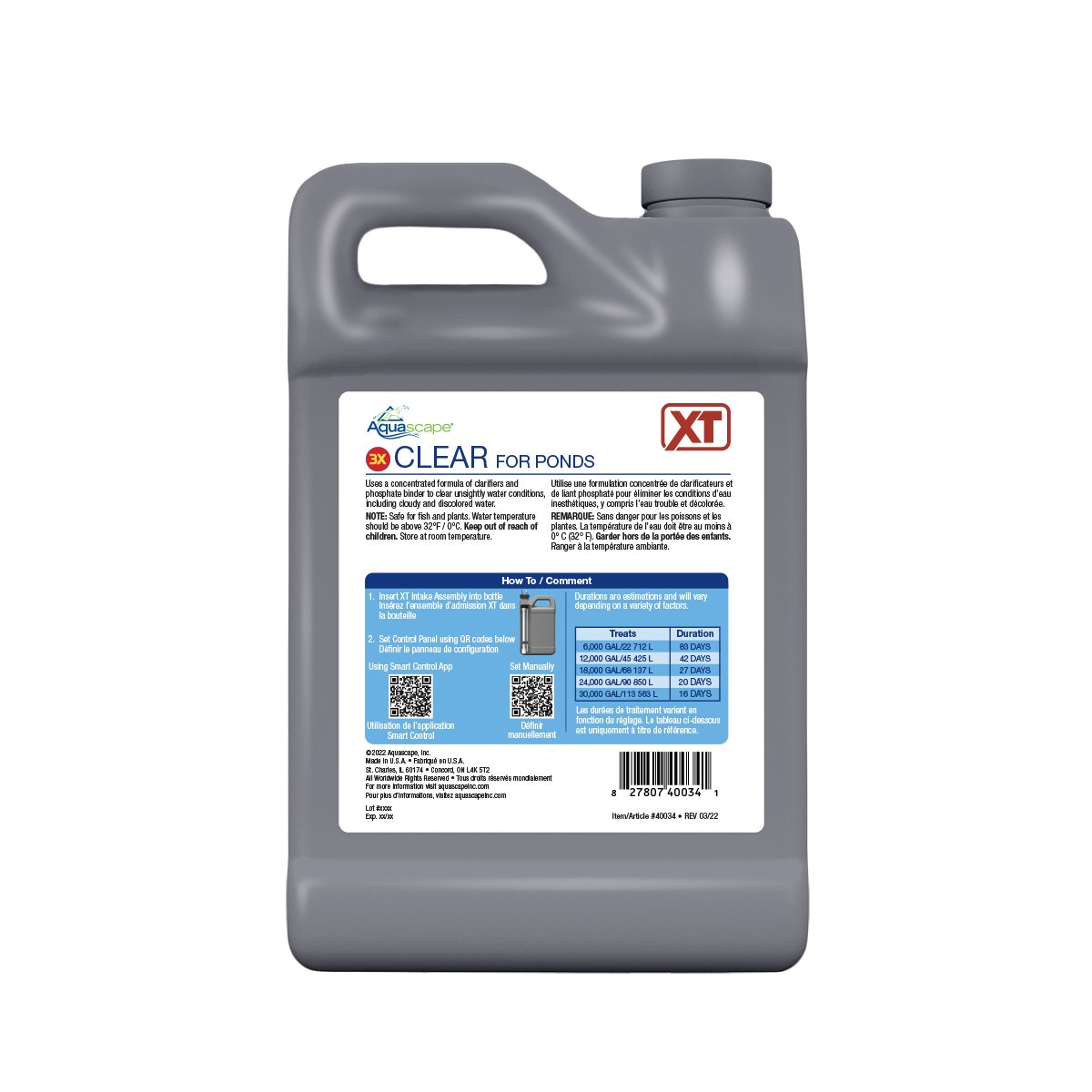 3X Clear For Ponds Xt - 64 Oz / 1.89 L – image 2