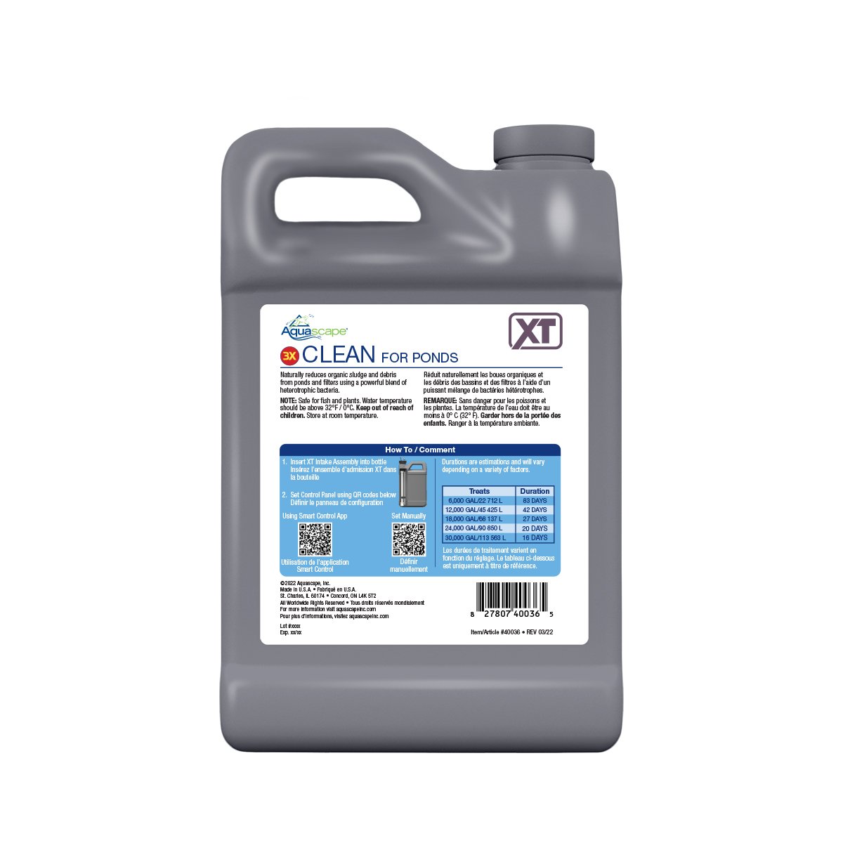 3X Clean For Ponds Xt - 64 Oz / 1.89 L – image 2