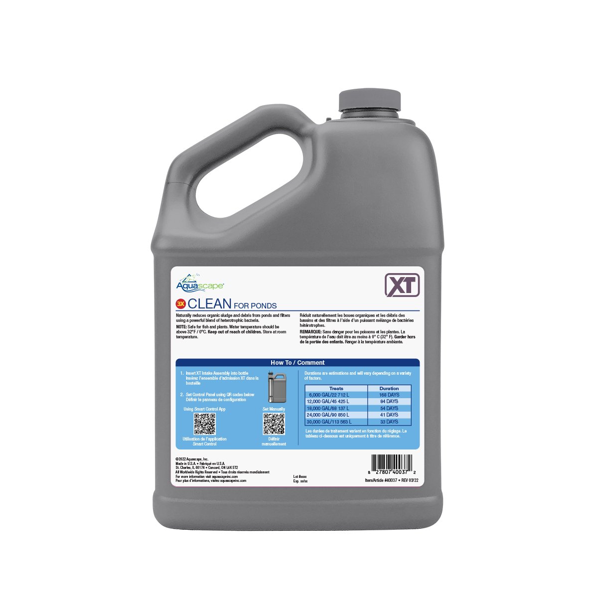 3X Clean For Ponds Xt - 1 Gal / 3.78 L – image 2