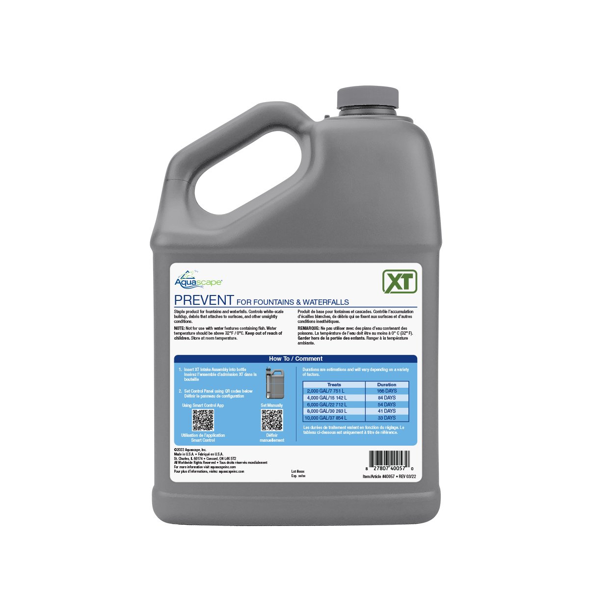 Prevent For Fountains And Waterfalls Xt - 1 Gal / 3.78 L – image 2