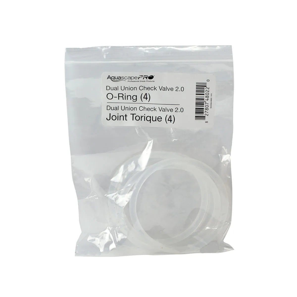 Check Valve Dual Union 2.0 - O-Ring (Qty 4)
