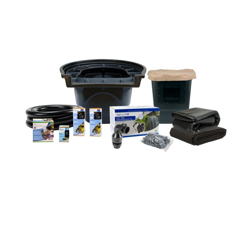 Large Pond Kit 21' X 26' W/9-Pl 7000 Pond Pump – image 2