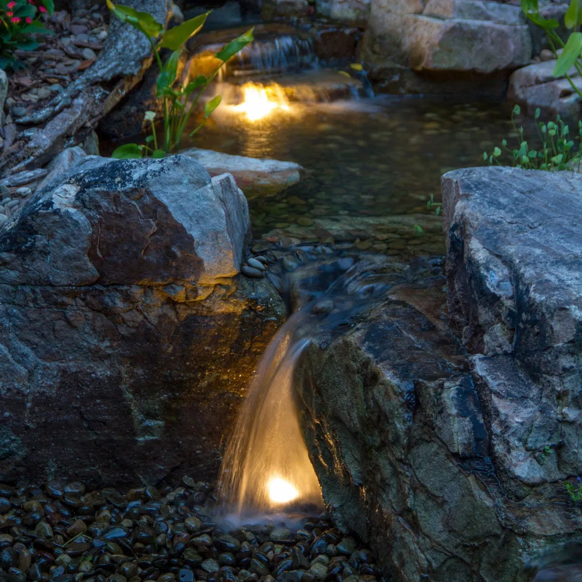 Medium Deluxe Pondless Waterfall Kit 16' Stream W/Aquasurge 2000-4000 Adjustable Flow Pond Pump