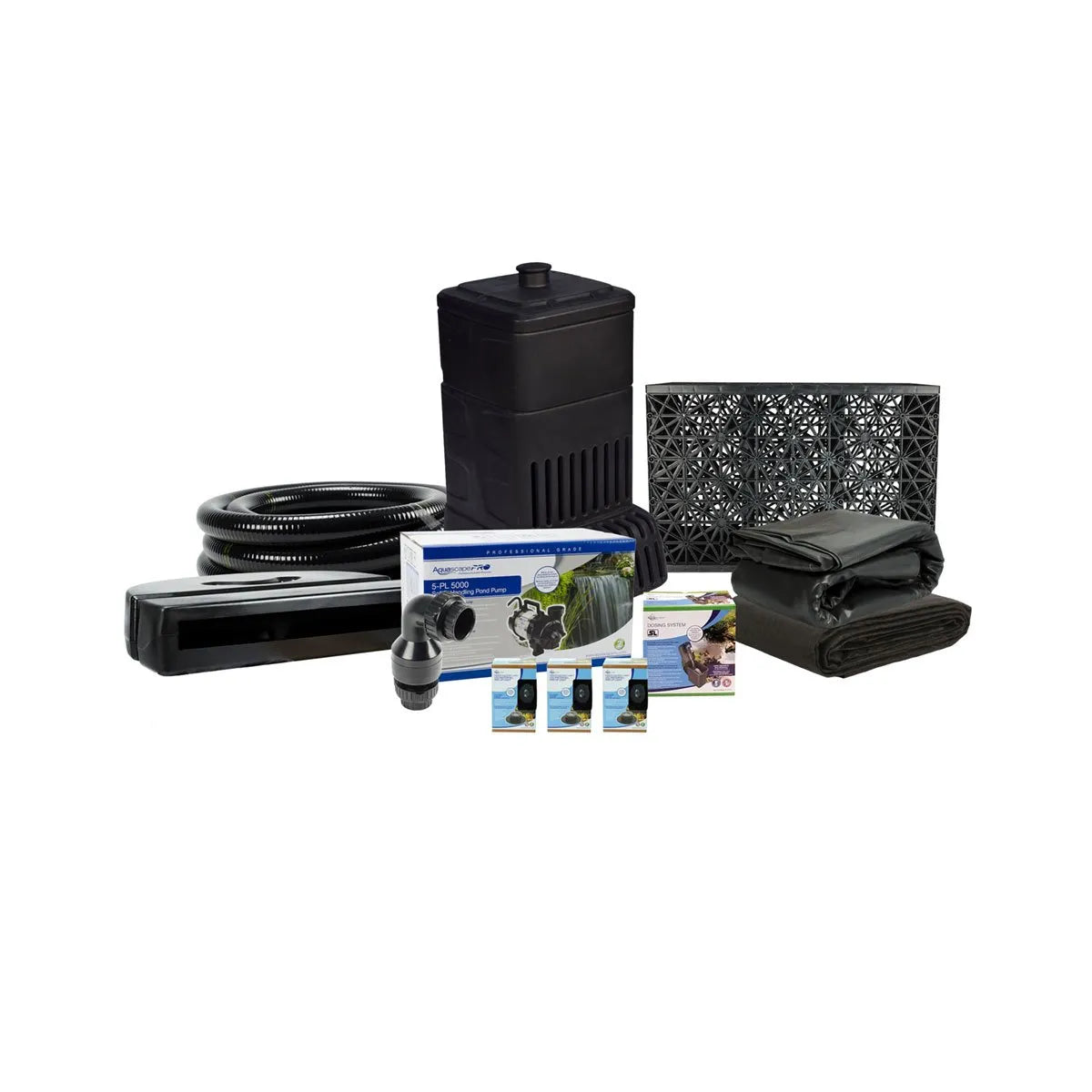 Large Pondless Waterfall Kit 26' Stream - 5-PL 5000 Solids-Handling Pump