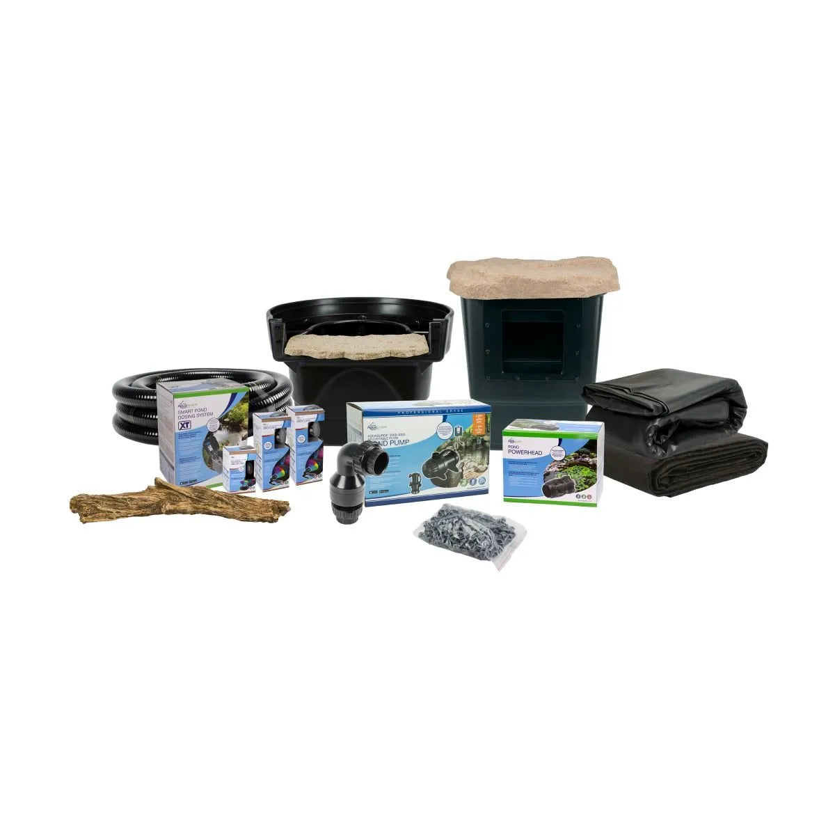 Medium Deluxe Pond Kit 11' X 16' W/Aquasurge 2000-4000 Adjustable Flow Pond Pump – image 2