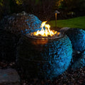 Fire And Water Stacked Slate Sphere – 32" Dia (81 Cm)