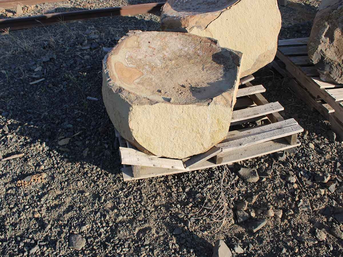Basalt Bird Bath Dish