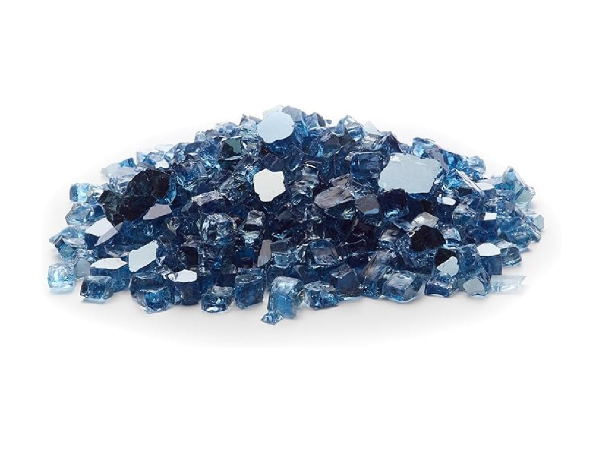 Sky Blue Reflective Fire Glass
