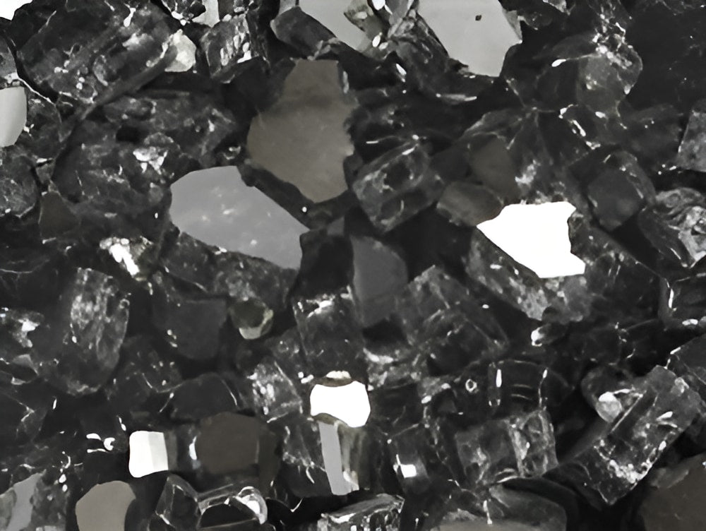 Gray Reflective Fire Glass