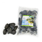 Decorative River Pebbles - Black 22 Lb / 10 Kg Bag