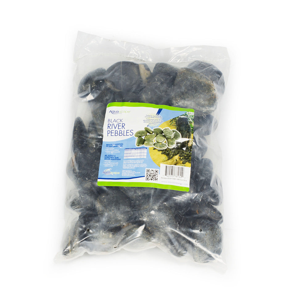 Decorative River Pebbles - Black 22 Lb / 10 Kg Bag – image 4