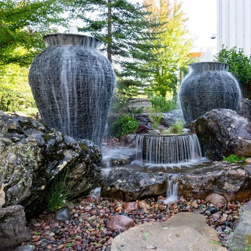 Stacked Slate Urn - 8' H (2.4 M) – image 2