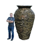 Stacked Slate Urn - 13" H (34 Cm) – image 8