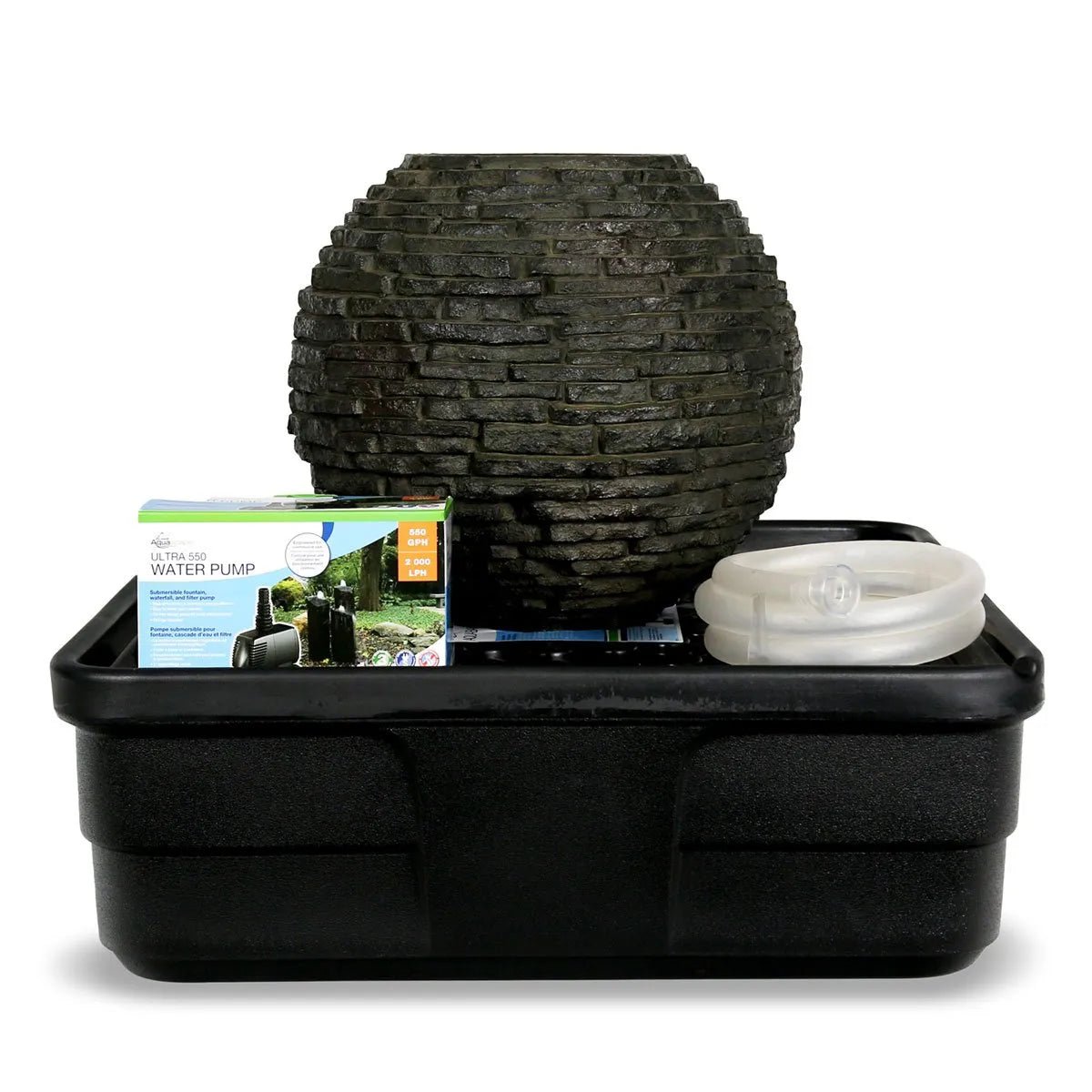 Stacked Slate Sphere Fountain Kit - 18" Dia (46 Cm) – image 2