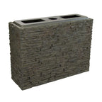 Stacked Slate Wall Base-Straight - 26" H (66 Cm) – image 3