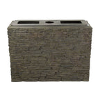 Stacked Slate Wall Base-Straight - 26" H (66 Cm) – image 2