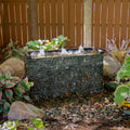 Stacked Slate Wall Base-Straight - 13" H (33 Cm)