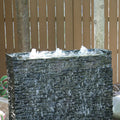 Stacked Slate Wall Topper-Straight Front-Spill