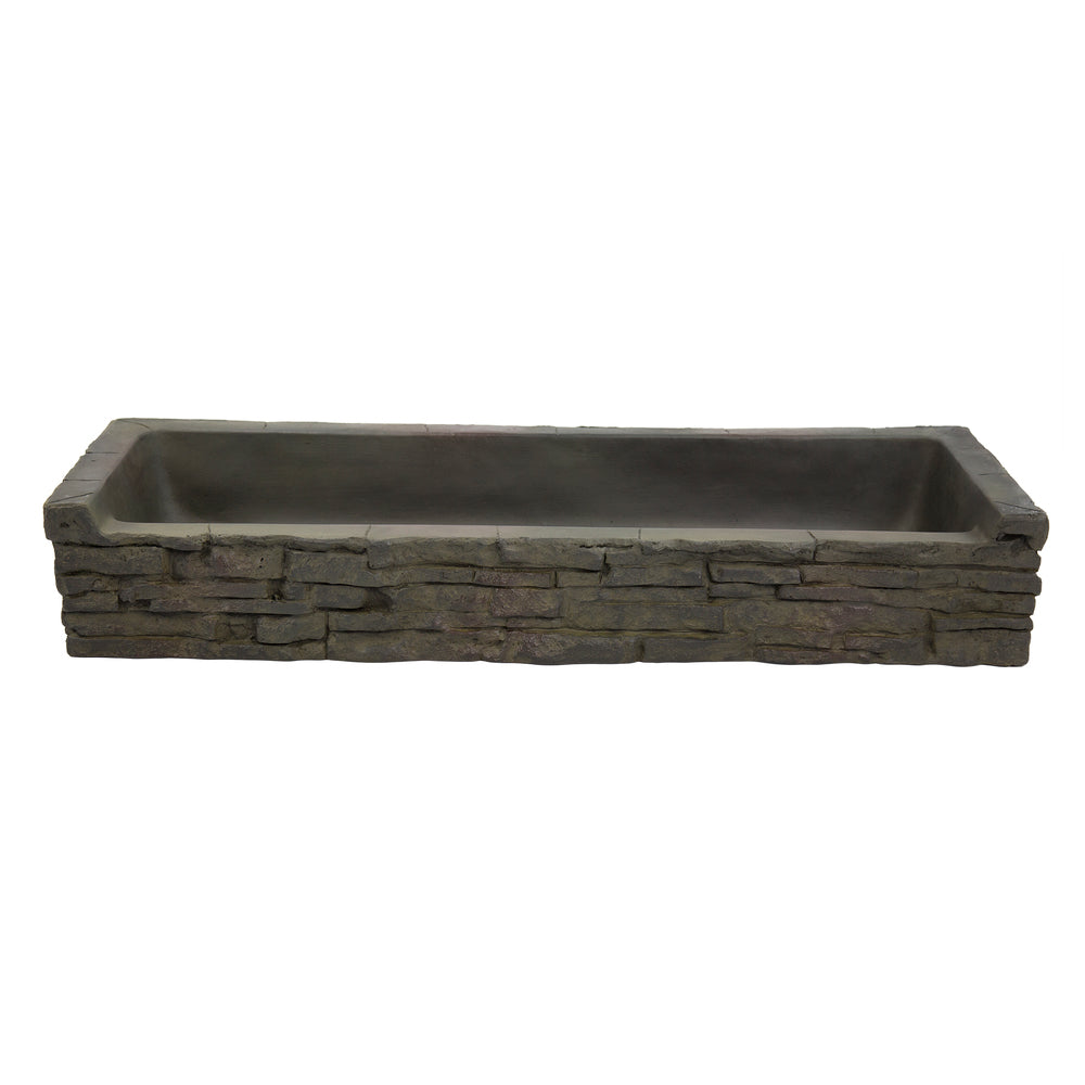 Stacked Slate Wall Topper-Straight Front-Spill – image 2