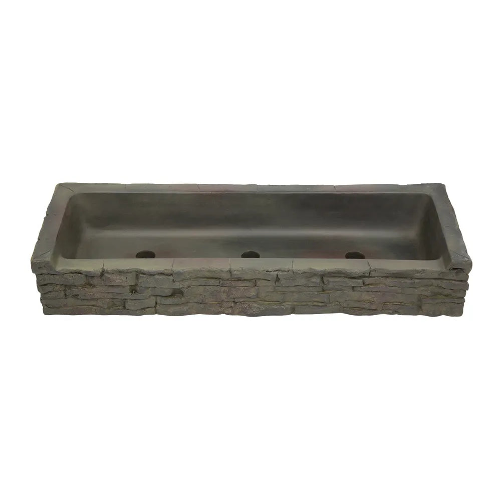 Stacked Slate Wall Topper-Straight Front-Spill – image 3